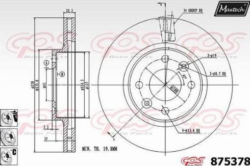 Maxtech 875378.6880 - Discofreno autozon.pro