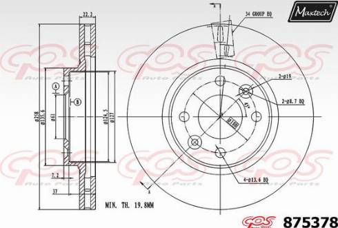 Maxtech 875378.0000 - Discofreno autozon.pro