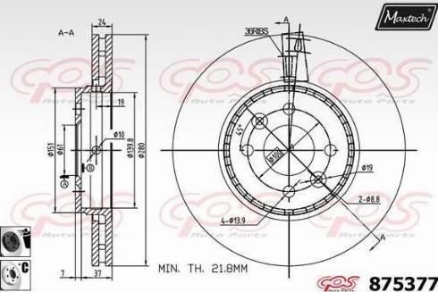 Maxtech 875377.6060 - Discofreno autozon.pro