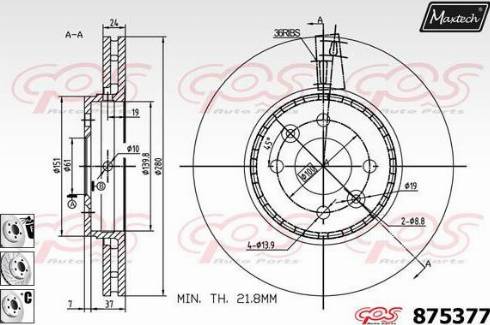 Maxtech 875377.6880 - Discofreno autozon.pro