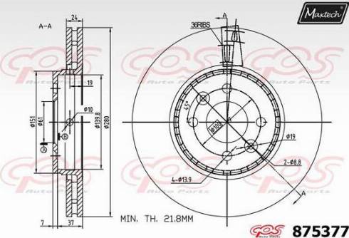 Maxtech 875377.0000 - Discofreno autozon.pro