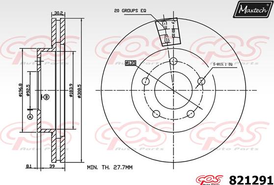 Maxtech 876608 - Tamburo freno autozon.pro