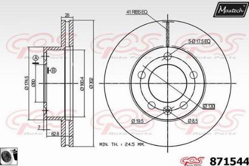 Maxtech 871544.0060 - Discofreno autozon.pro