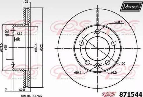 Maxtech 871544.0000 - Discofreno autozon.pro