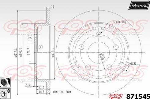 Maxtech 871545.6060 - Discofreno autozon.pro