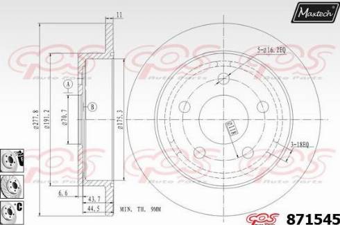 Maxtech 871545.6880 - Discofreno autozon.pro