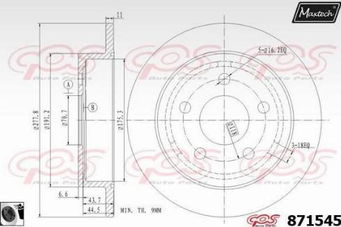 Maxtech 871545.0060 - Discofreno autozon.pro