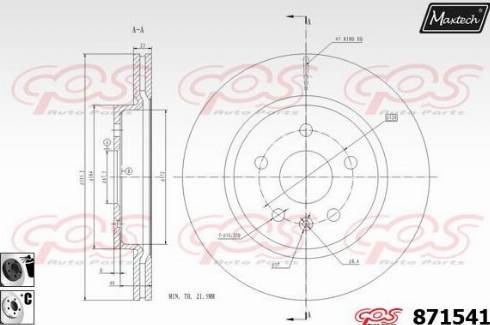 Maxtech 871541.6060 - Discofreno autozon.pro