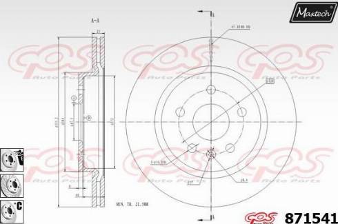 Maxtech 871541.6880 - Discofreno autozon.pro