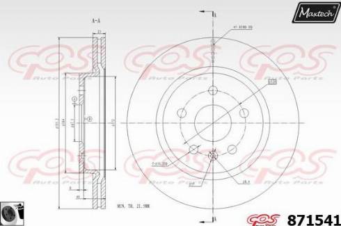 Maxtech 871541.0060 - Discofreno autozon.pro