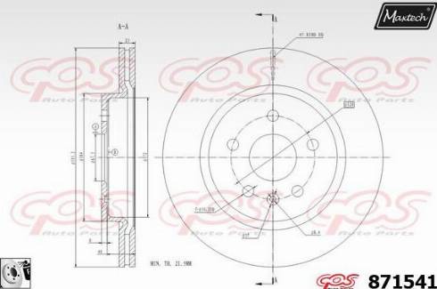 Maxtech 871541.0080 - Discofreno autozon.pro