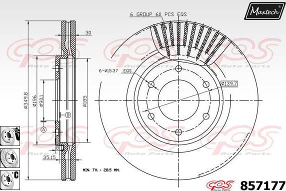 Maxtech 871543 - Discofreno autozon.pro