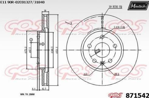 Maxtech 871542.0000 - Discofreno autozon.pro