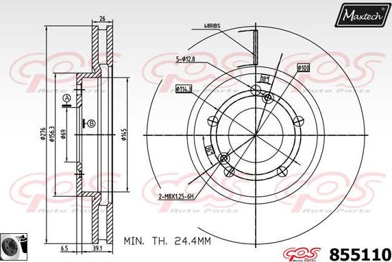 Maxtech 871542 - Discofreno autozon.pro