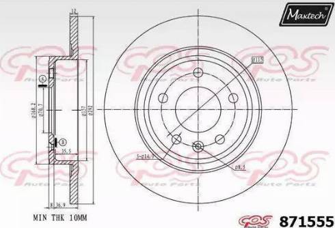 Maxtech 871555.0000 - Discofreno autozon.pro