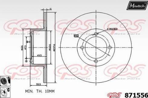 Maxtech 871556.6060 - Discofreno autozon.pro