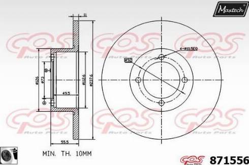 Maxtech 871556.0060 - Discofreno autozon.pro