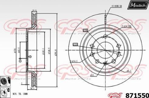 Maxtech 871550.6060 - Discofreno autozon.pro