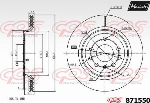 Maxtech 871550.0000 - Discofreno autozon.pro