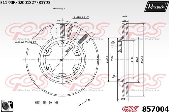 Maxtech 871505 - Discofreno autozon.pro