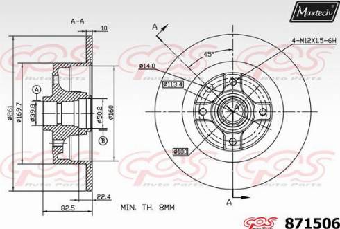 Maxtech 871506.0000 - Discofreno autozon.pro