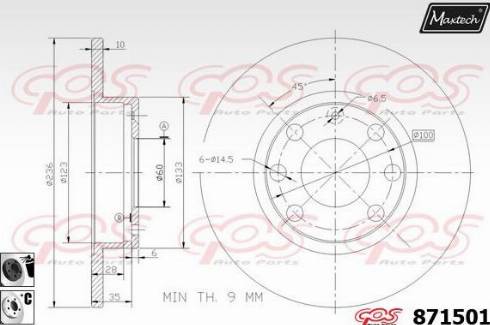 Maxtech 871501.6060 - Discofreno autozon.pro