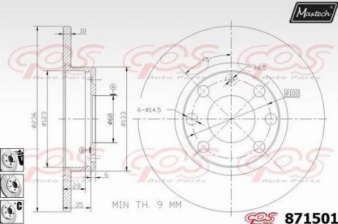 Maxtech 871501.6880 - Discofreno autozon.pro