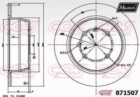 Maxtech 871507.0000 - Discofreno autozon.pro