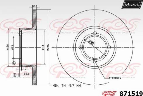 Maxtech 871519.0000 - Discofreno autozon.pro