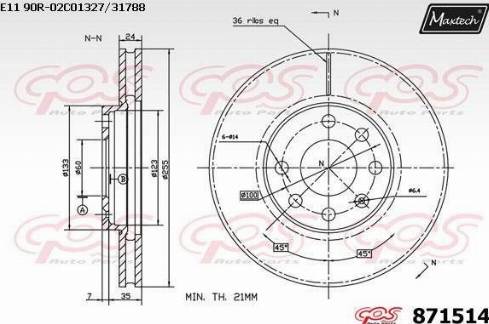 Maxtech 871514.0000 - Discofreno autozon.pro