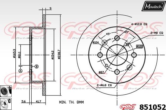 Maxtech 871516 - Discofreno autozon.pro