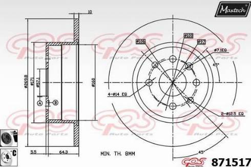 Maxtech 871517.6060 - Discofreno autozon.pro