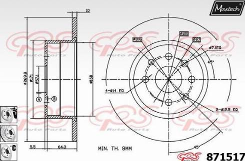 Maxtech 871517.6880 - Discofreno autozon.pro