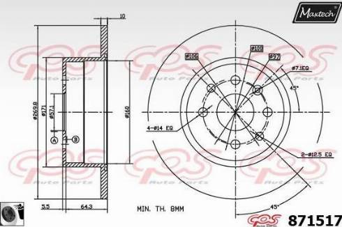 Maxtech 871517.0060 - Discofreno autozon.pro