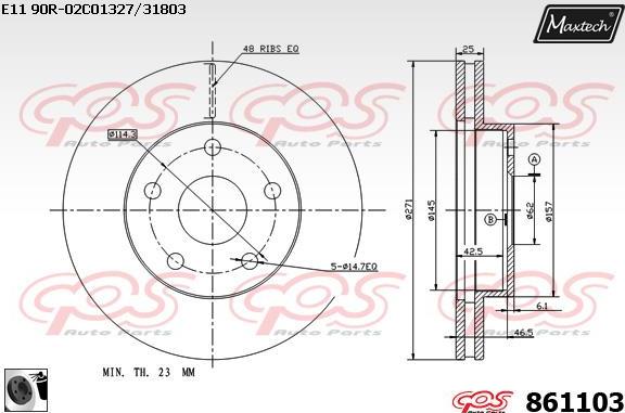 Maxtech 871517 - Discofreno autozon.pro