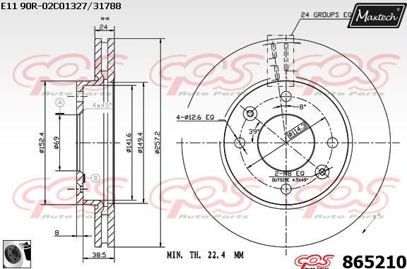 Maxtech 871536 - Discofreno autozon.pro