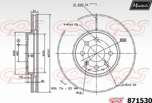 Maxtech 871530.0000 - Discofreno autozon.pro