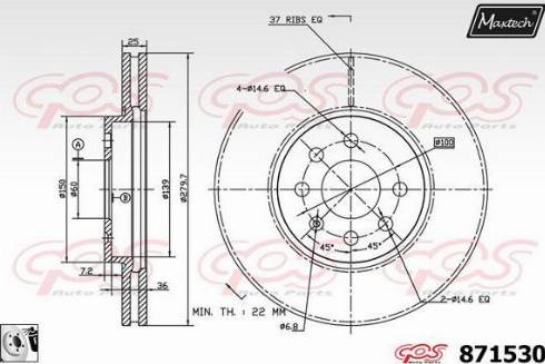 Maxtech 871530.0080 - Discofreno autozon.pro