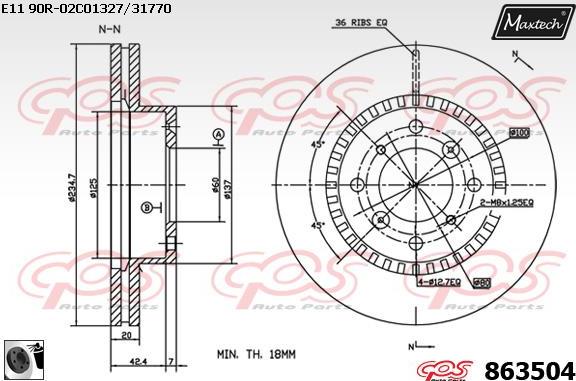 Maxtech 871530 - Discofreno autozon.pro