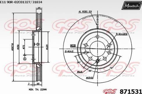 Maxtech 871531.0000 - Discofreno autozon.pro