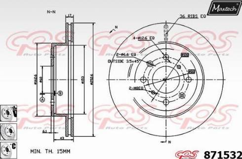 Maxtech 871532.6880 - Discofreno autozon.pro