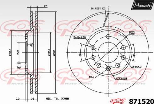 Maxtech 871520.0000 - Discofreno autozon.pro