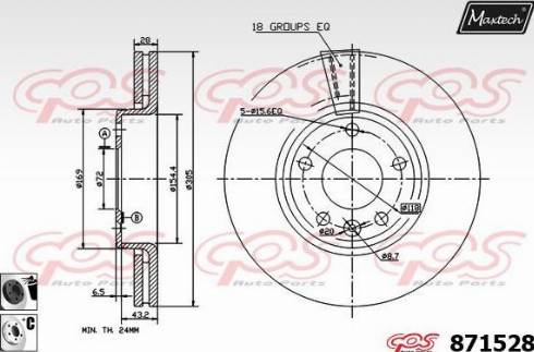 Maxtech 871528.6060 - Discofreno autozon.pro