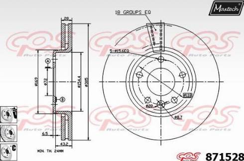 Maxtech 871528.6880 - Discofreno autozon.pro