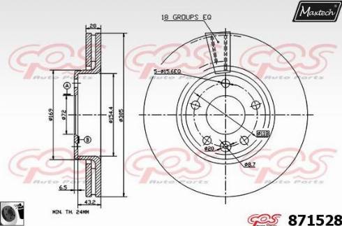 Maxtech 871528.0060 - Discofreno autozon.pro