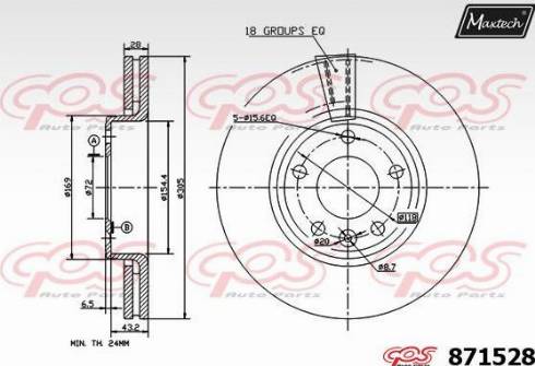 Maxtech 871528.0000 - Discofreno autozon.pro