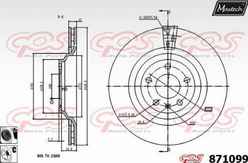 Maxtech 871099.6060 - Discofreno autozon.pro