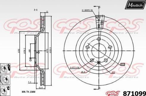 Maxtech 871099.6880 - Discofreno autozon.pro