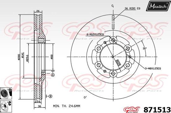 Maxtech 871096 - Discofreno autozon.pro