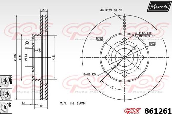 Maxtech 871091 - Discofreno autozon.pro